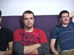 All three of the guys stood rubbing each other's bodies, and played with unified another's dicks gay twinks video