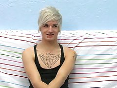 Austin shows up for his first interview and blasts the camera with his sensual and fun personality and a big load of cum from his hot cut dick old gay
