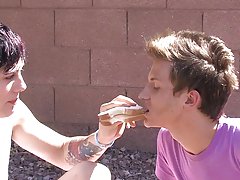 There's a real spark of romance betwixt twinks Lexx Jammer and Chad Hollywood as they share a picnic jointly outdoors outdoor gay sex montere