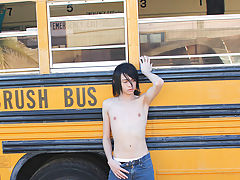 Roxy Red is the last one to ride the Boycrush Bus which means Andy Kay, the busdriver, gets a turn gay fuck twinks