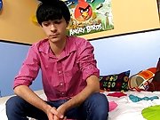 Chinese boy jerk his big cock and athletes...