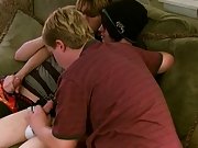 It turns into a complete threeway suckfest as they all trade blowjobs gay twink gang bang - at Boy Feast!