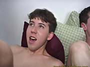 Young twink gets masturbated by older and...
