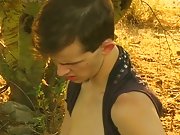 Twink gay bubble butt and gay blowjob...