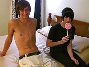 Aron lubes up Justin's weenie in...