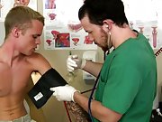 Male medical massage cumshot and boys cumshot into his doctor 
