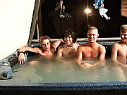 We got 4 boys: Tanner, Dakota, Tommy, and Josh all in the hot tub, ready to make it one hell of a party gay videos big cock groups