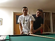 These two athletic broodren guys enjoy a game of pool then decide to include a little fun with there own sticks and balls gay bareback rim felch pis